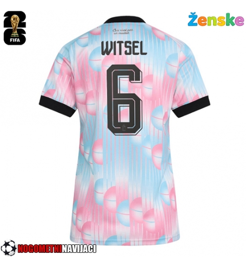 Ženske Nogometnih dresov Belgija Axel Witsel #6 Gostujoči SP 2026 Kratki rokavi Ženske Nogometnih dresov Belgija Axel Witsel #6 Gostujoči SP 2026 Kratki rokavi